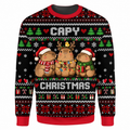 Christmas Capybara Ugly Sweater Ln, Cute Holiday Gift