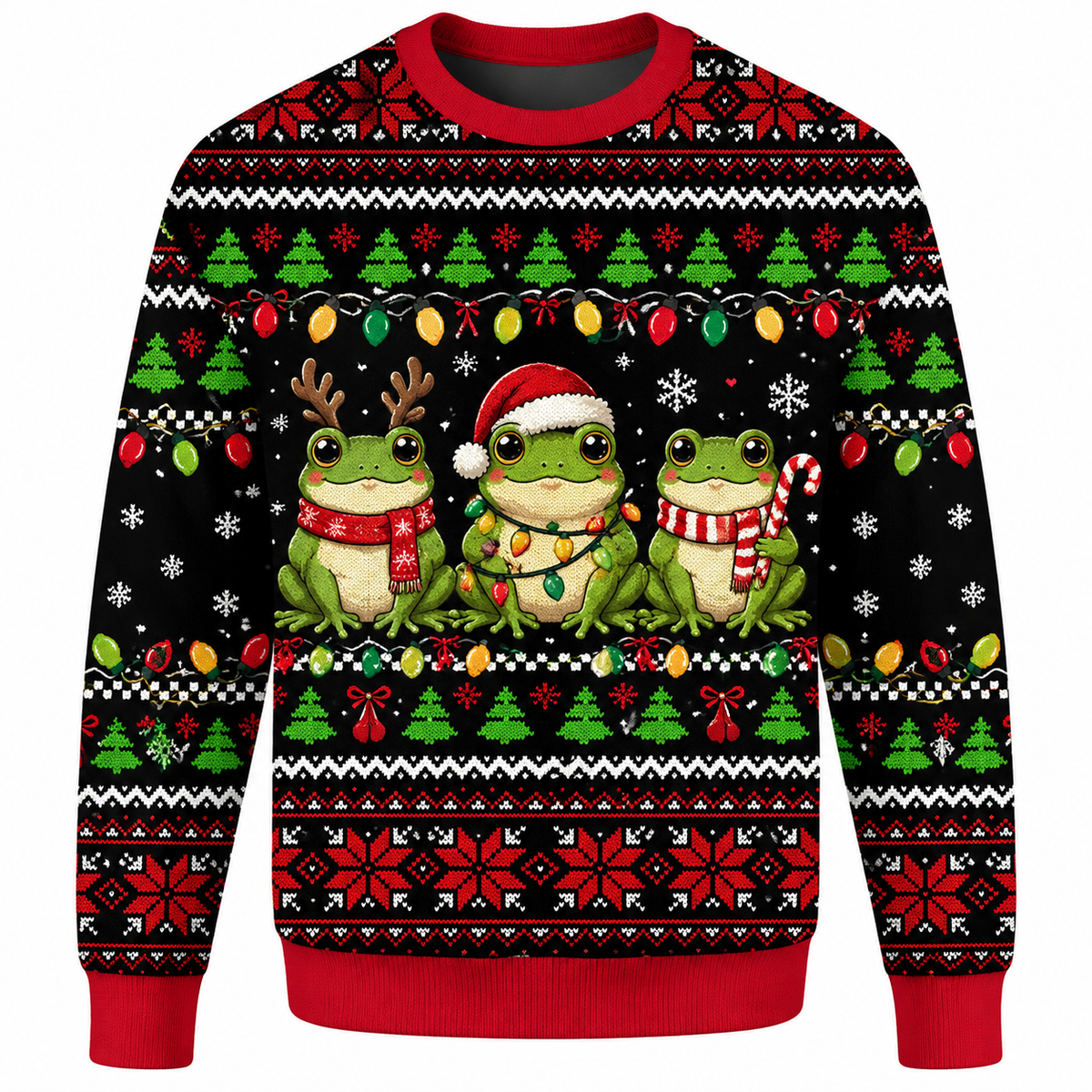 Christmas Frog Ugly Sweater Ln, Cute Holiday Gift