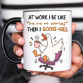 Funny Accent Mug, Chaotic Goose Ceramic Coffee Drinkware for Home Office Decor