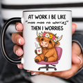 Flower Crown Cow Funny Acent Mug Ln, Ceramic Farmhouse Drinkware For Home