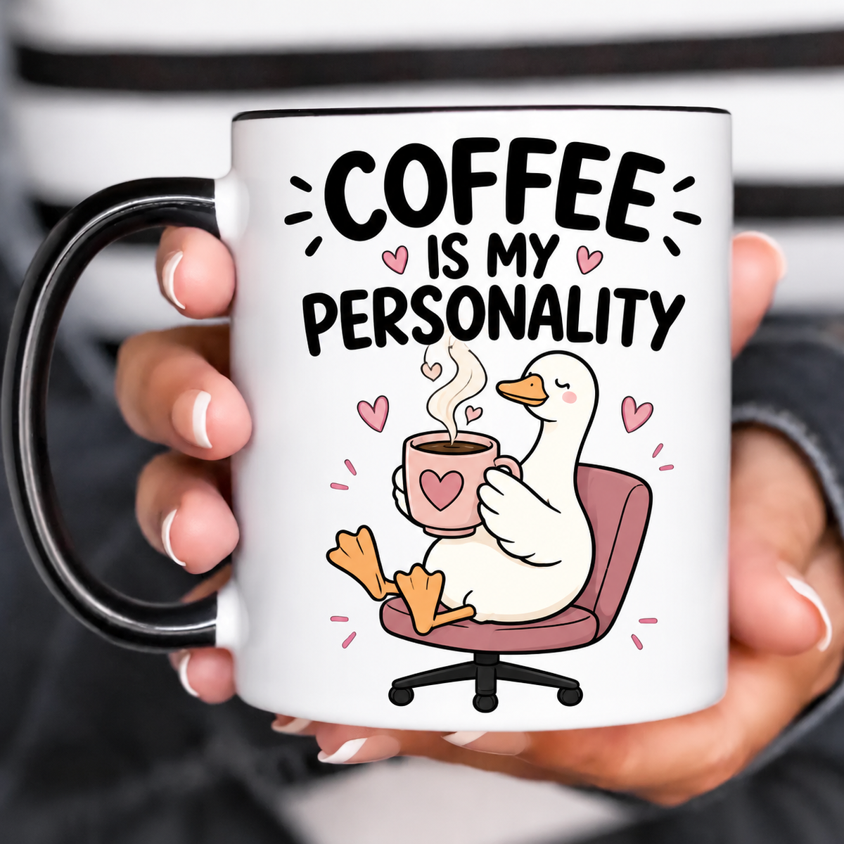 Funny Acent Mug Ln, Coffee Is My Personality Ceramic Drinkware Gift