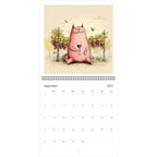 Funny Cats and Wine 2027 Wall Calendar - Cute Cat Lover Gift - Humorous Kitty Decor - 2027 Calendar - Unique Gift for Her