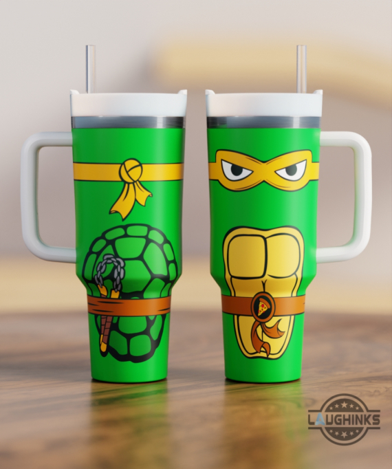 4 Turtle Leonardo, Donatello, Raphael and Michelangelo Ninja Turtle Teenage Mutant Ninja Turtles 30oz or 40Oz Tumbler HG