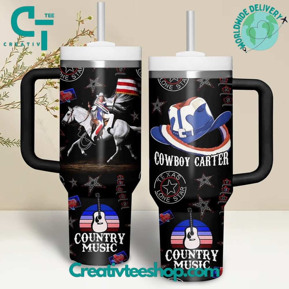 Beyonce Cowboy Carter Country Music Gift for Her, Him on Birthday Xmas 30oz or 40oz Tumbler LN
