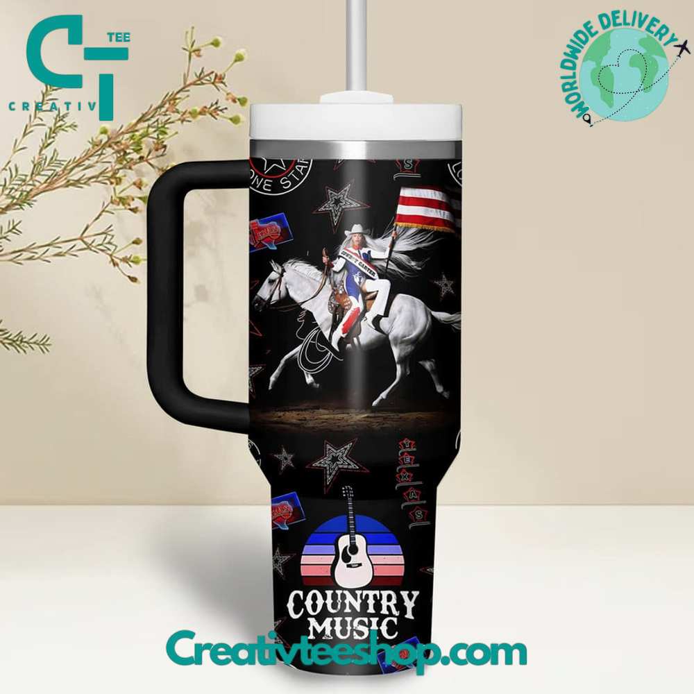 Beyonce Cowboy Carter Country Music Gift for Her, Him on Birthday Xmas 30oz or 40oz Tumbler LN