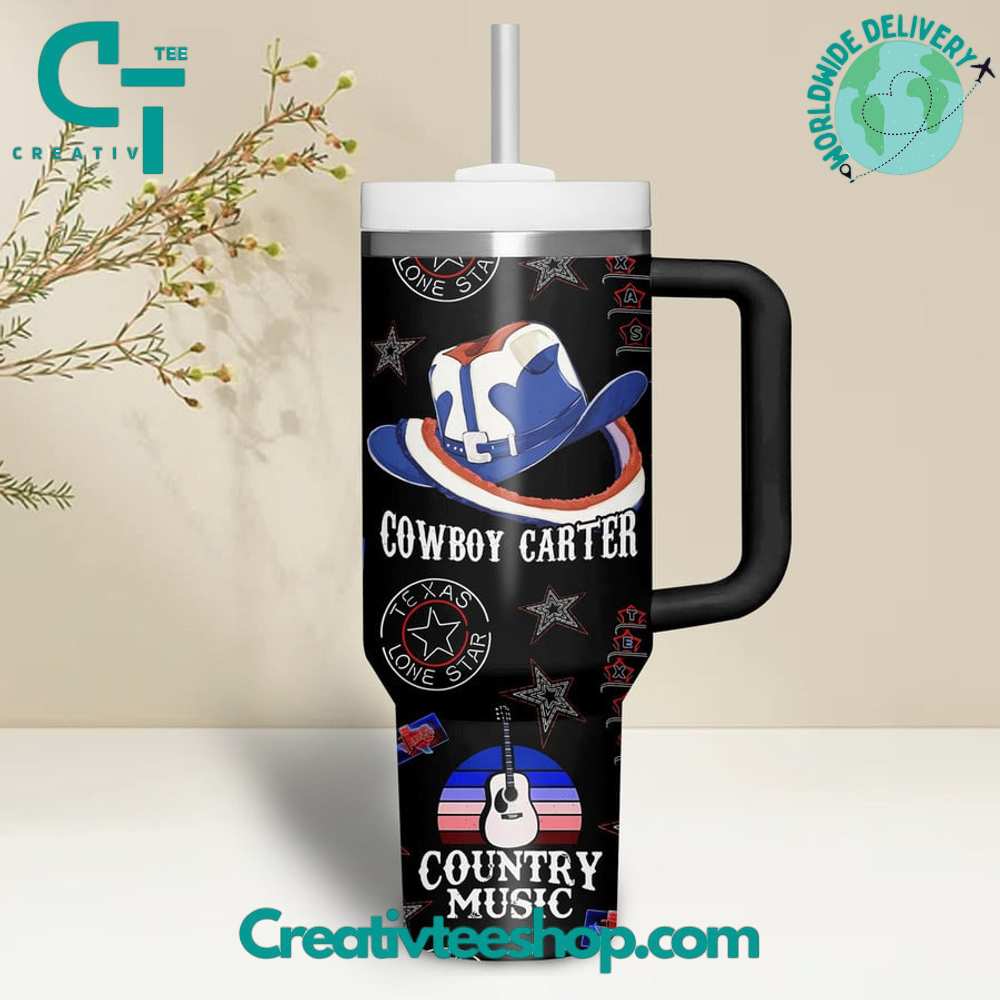 Beyonce Cowboy Carter Country Music Gift for Her, Him on Birthday Xmas 30oz or 40oz Tumbler LN