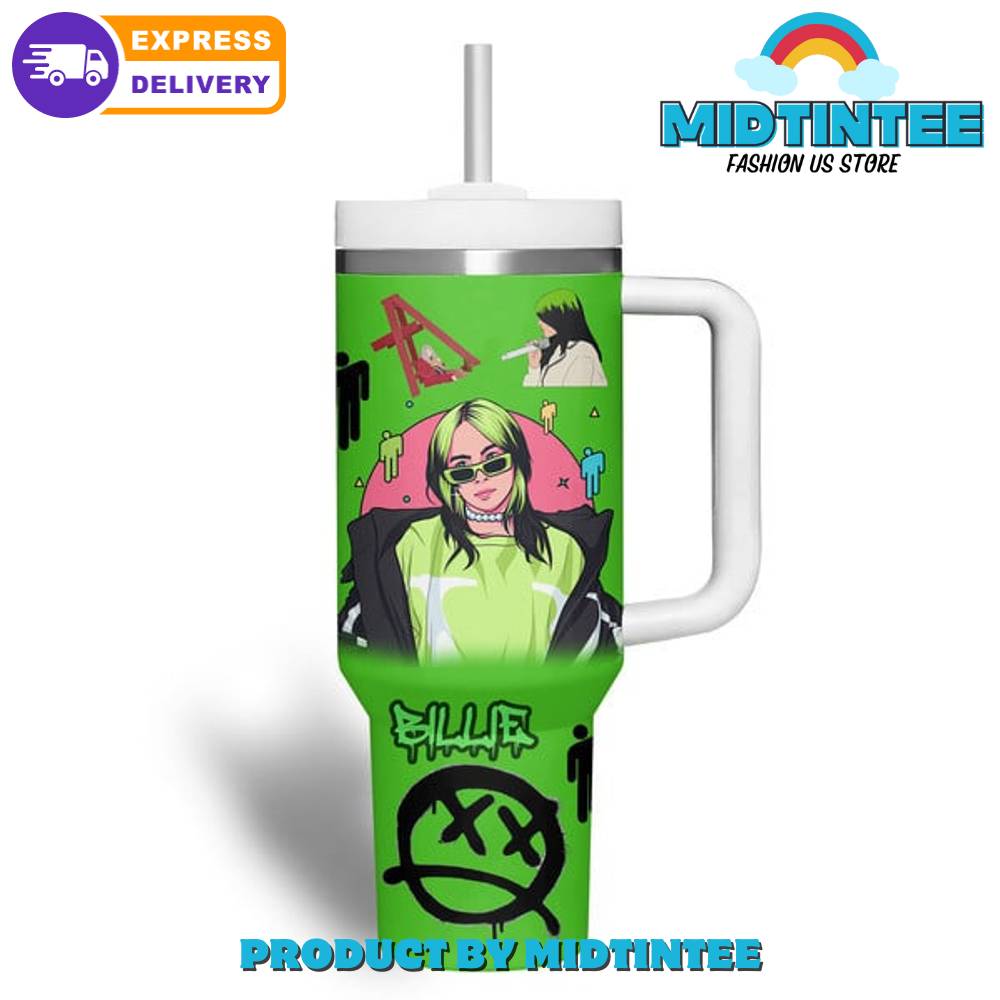 Billie Eilish You With Me Green Gift for her,him, Birthday Xmas Halloween Gift 30oz or 40oz Tumbler LN