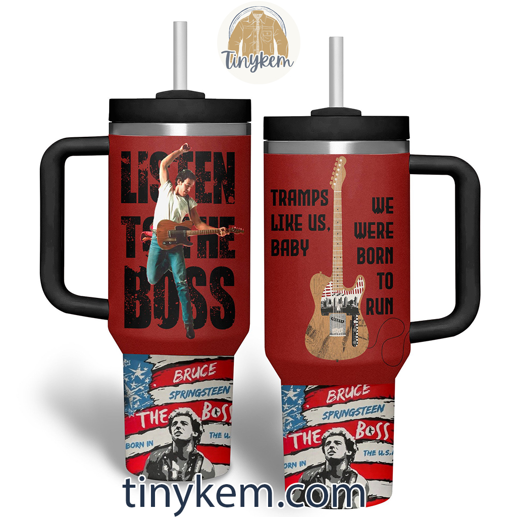 Bruce Springsteen The Boss 30oz or 40 Oz Tumbler HG