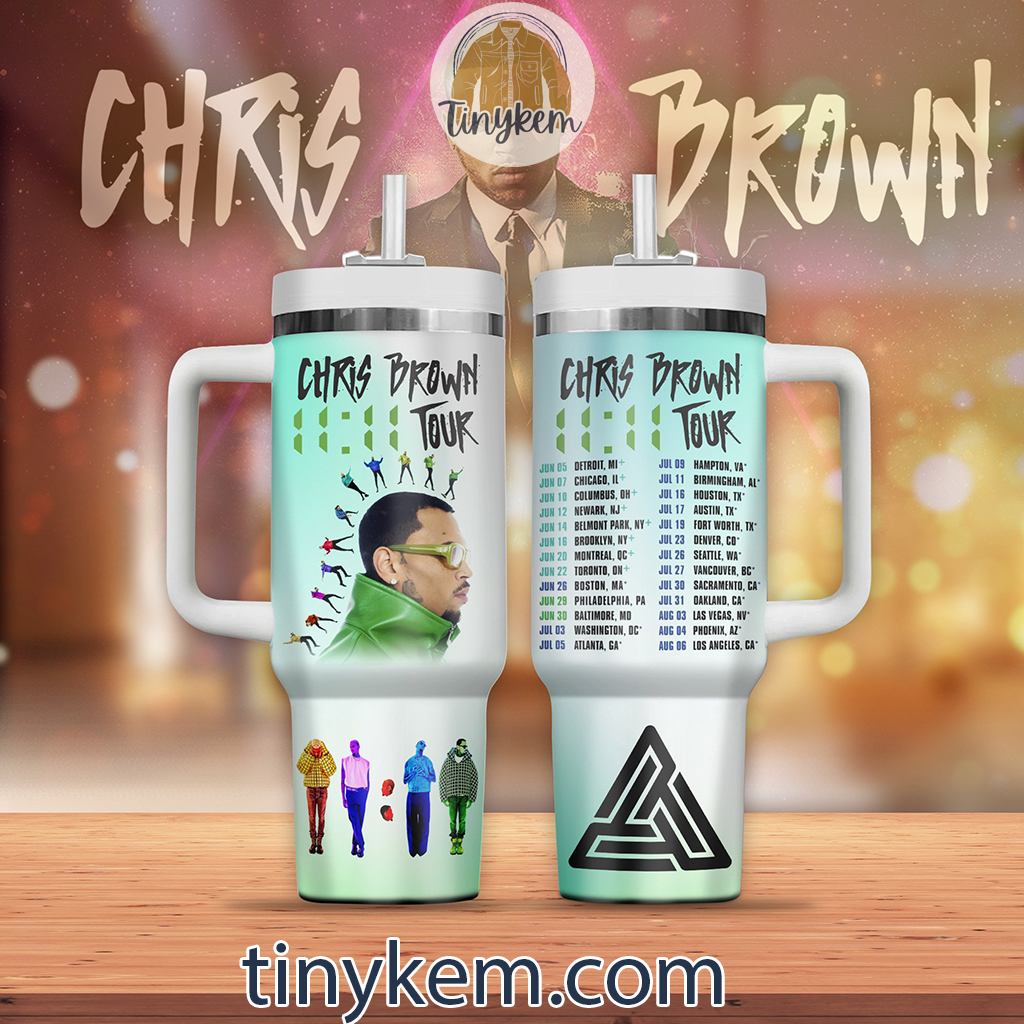 Chris Brown 11:11 Tour 30oz or 40 Oz Tumbler HG