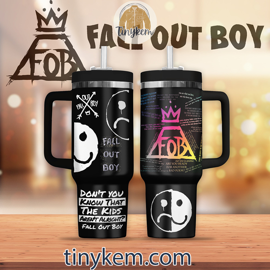 Fall Out Boys 30oz or 40 Oz Tumbler HG 2024 Tour