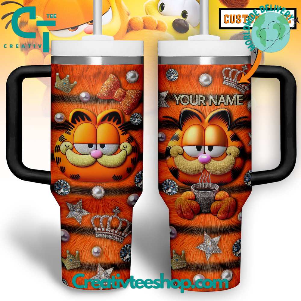 Garfield Custom Gift for Her, Him on Birthday Xmas 30oz or 40oz Tumbler LN