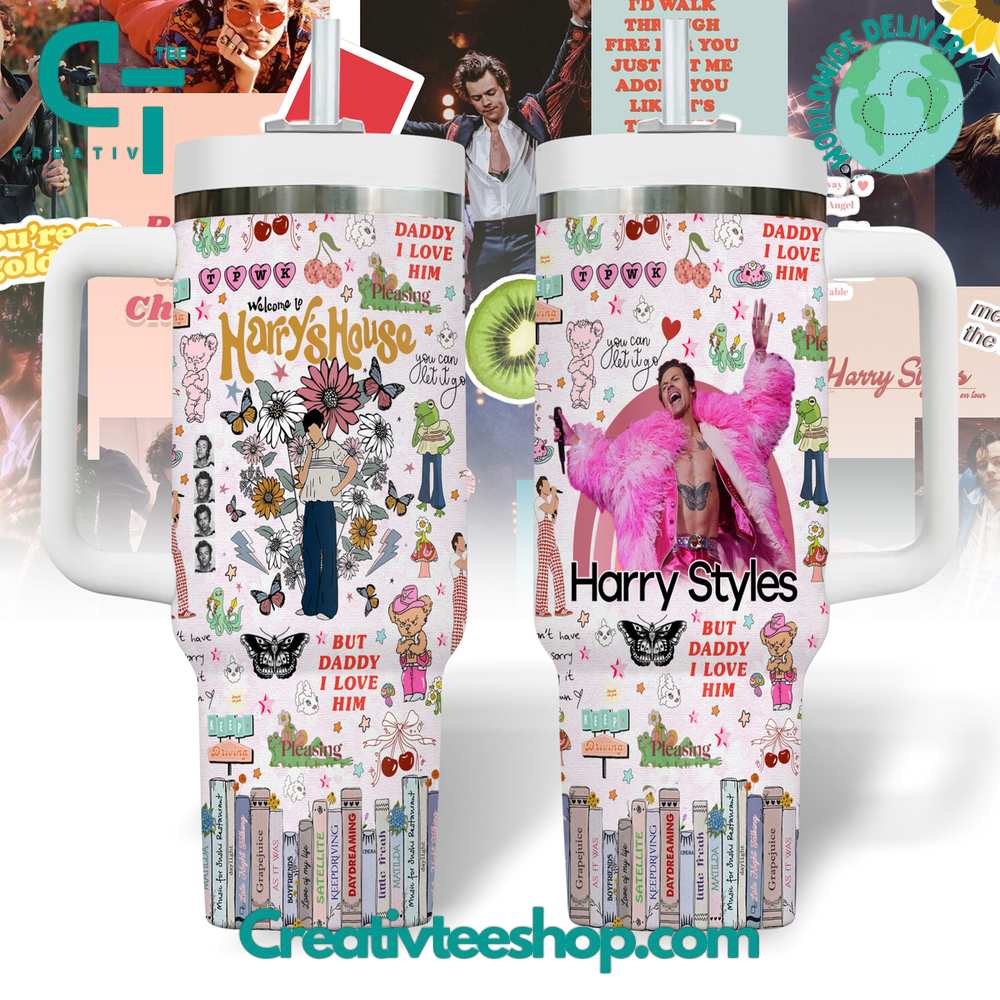 Harry Styles Gift for Her, Him on Birthday Xmas 30oz or 40oz Tumbler LN
