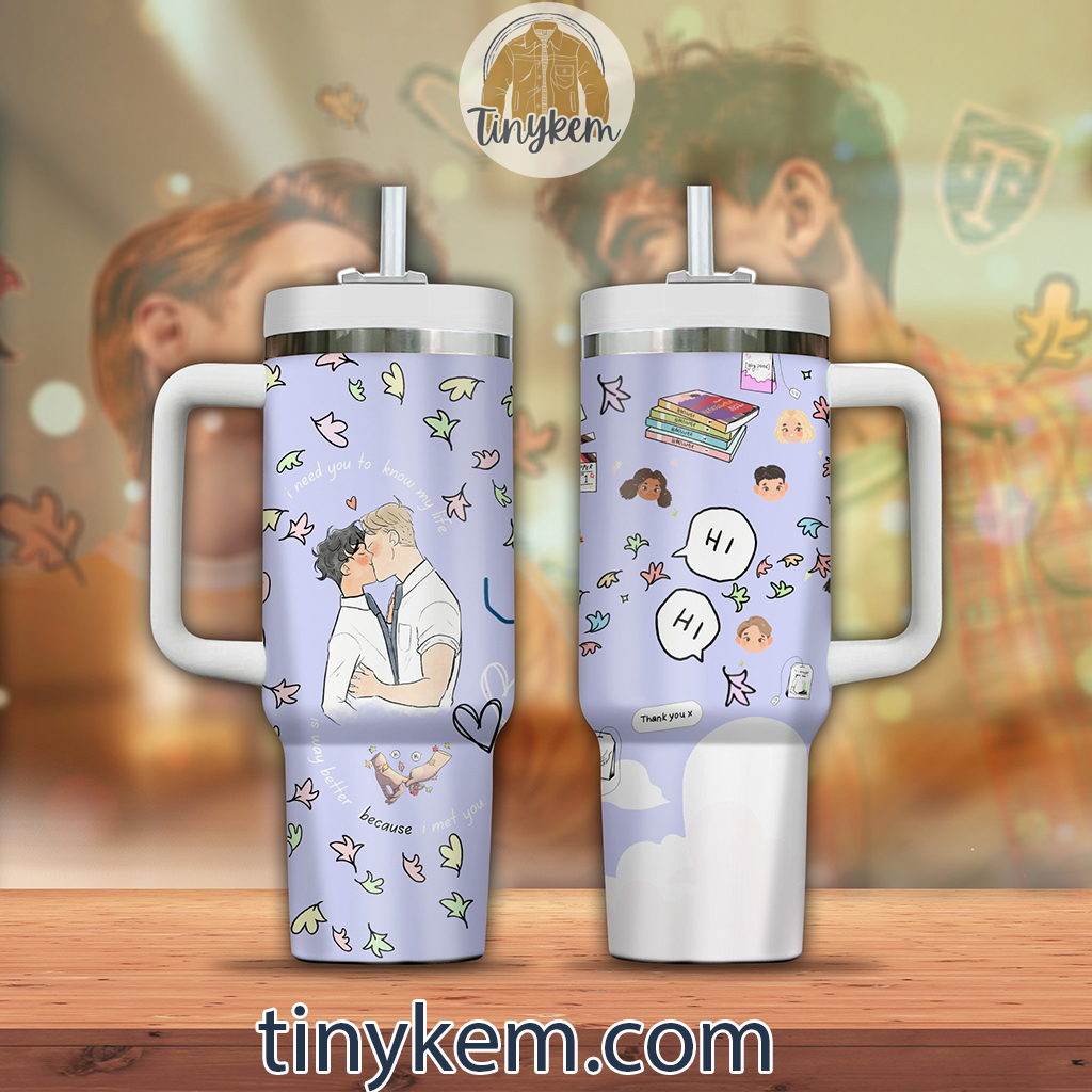 Heartstopper Purple 30oz or 40 Oz Tumbler HG