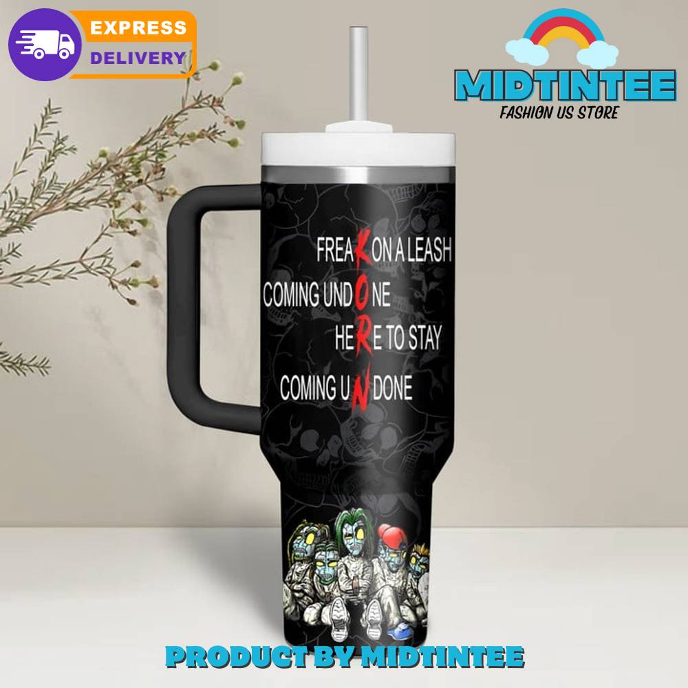 Korn American Nu Metal Band Gift for her,him, Birthday Xmas Halloween Gift 30oz or 40oz Tumbler LN