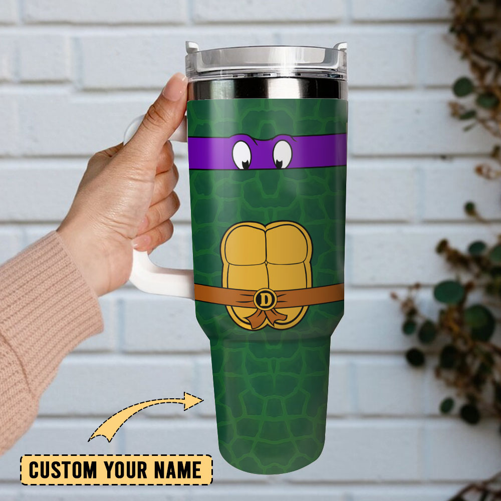 Teenage Mutant Ninja Turtles Movie Custom Quencher 30oz or 40oz Stainless Steel Tumbler With Handle, Best gifts for Friend Family NVA