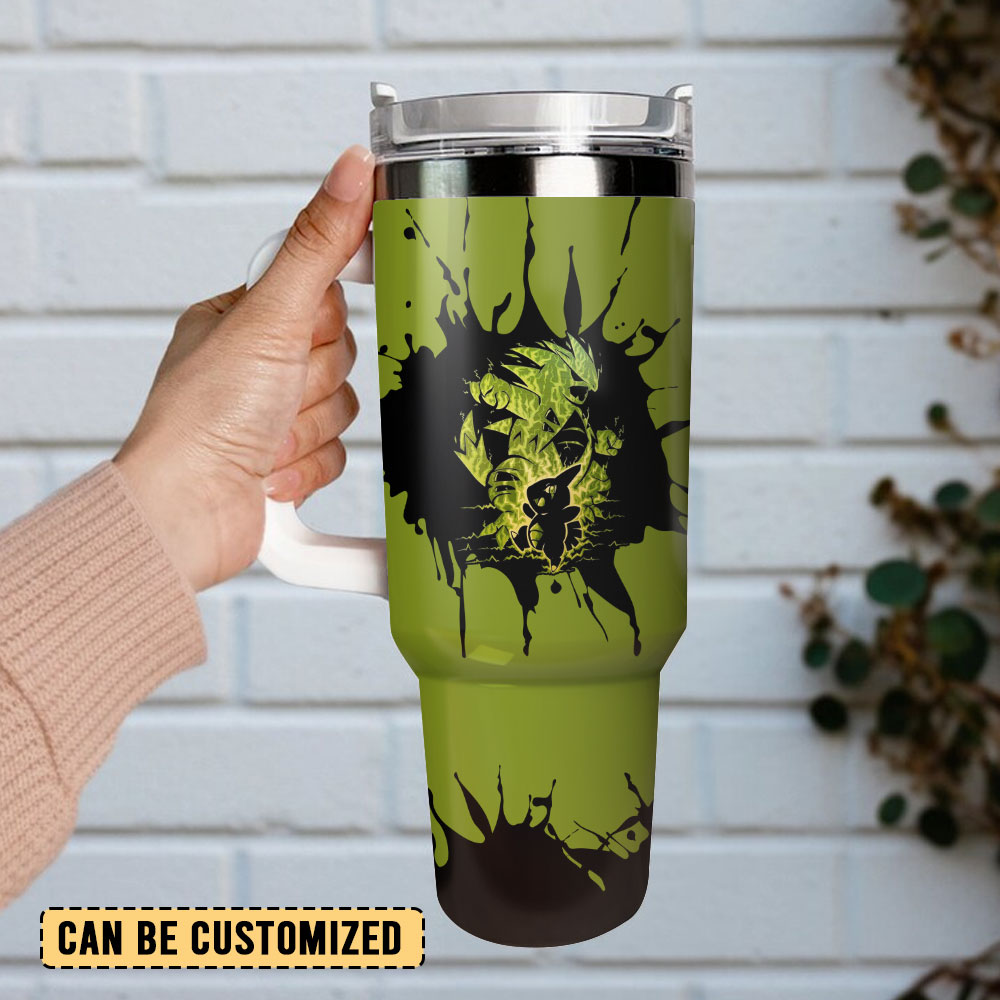 Tyranitar Pokemon Anime Custom Quencher 30oz Or 40oz Stainless Steel Tumbler With Handle HG