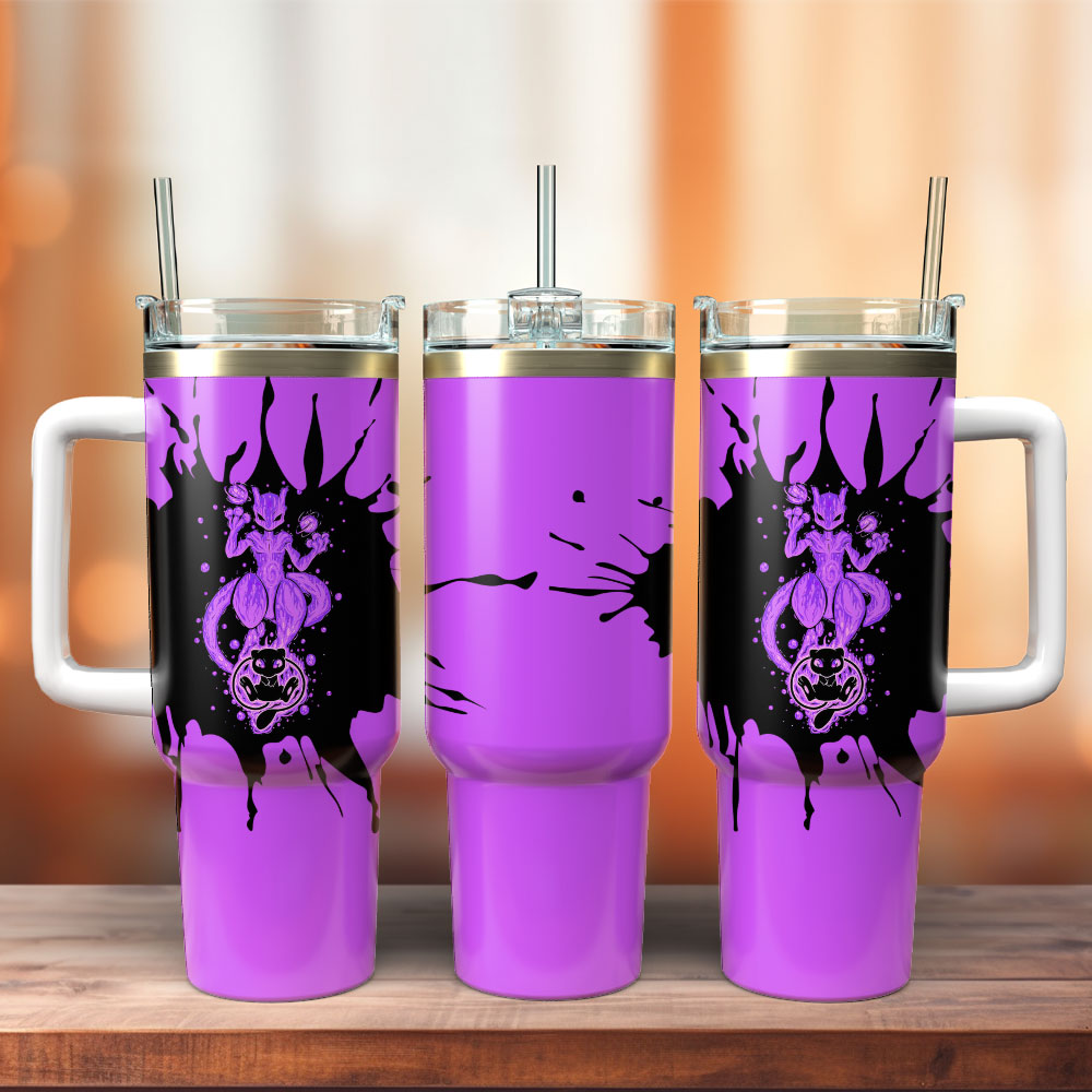 Pokemon Cartoon Custom Quencher 30oz Or 40oz Stainless Steel Tumbler With Handle HG