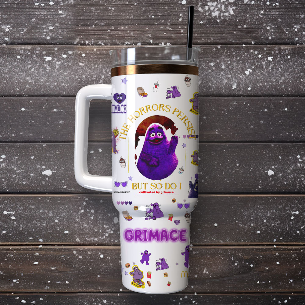 Gimace McDonaland Custom Quencher 30oz or 40oz Stainless Steel Tumbler With Handle, Best gifts for Friend Family NVA