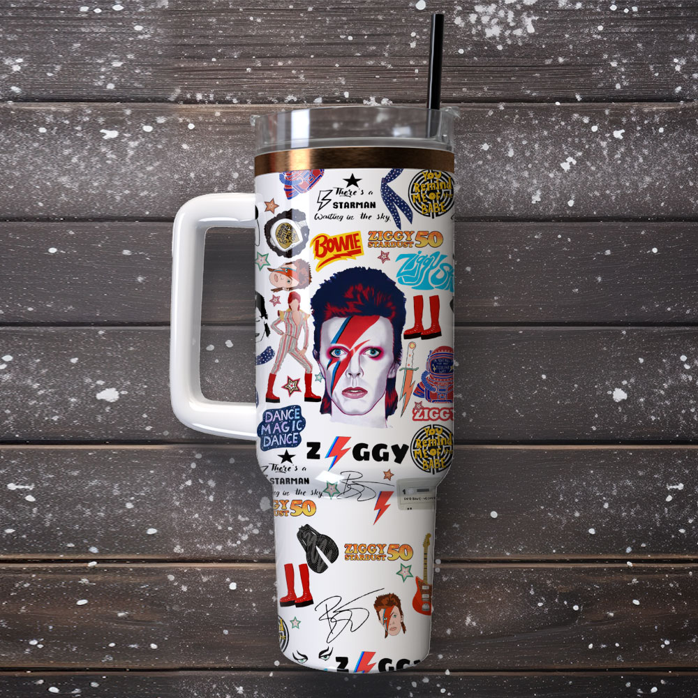 Ozzy Osbourne Music Custom Quencher 30oz or 40oz Stainless Steel Tumbler With Handle, Best gifts for Friend Family NVA