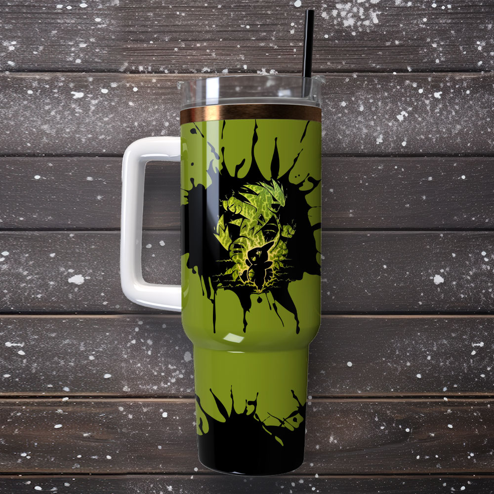Tyranitar Pokemon Anime Custom Quencher 30oz Or 40oz Stainless Steel Tumbler With Handle HG