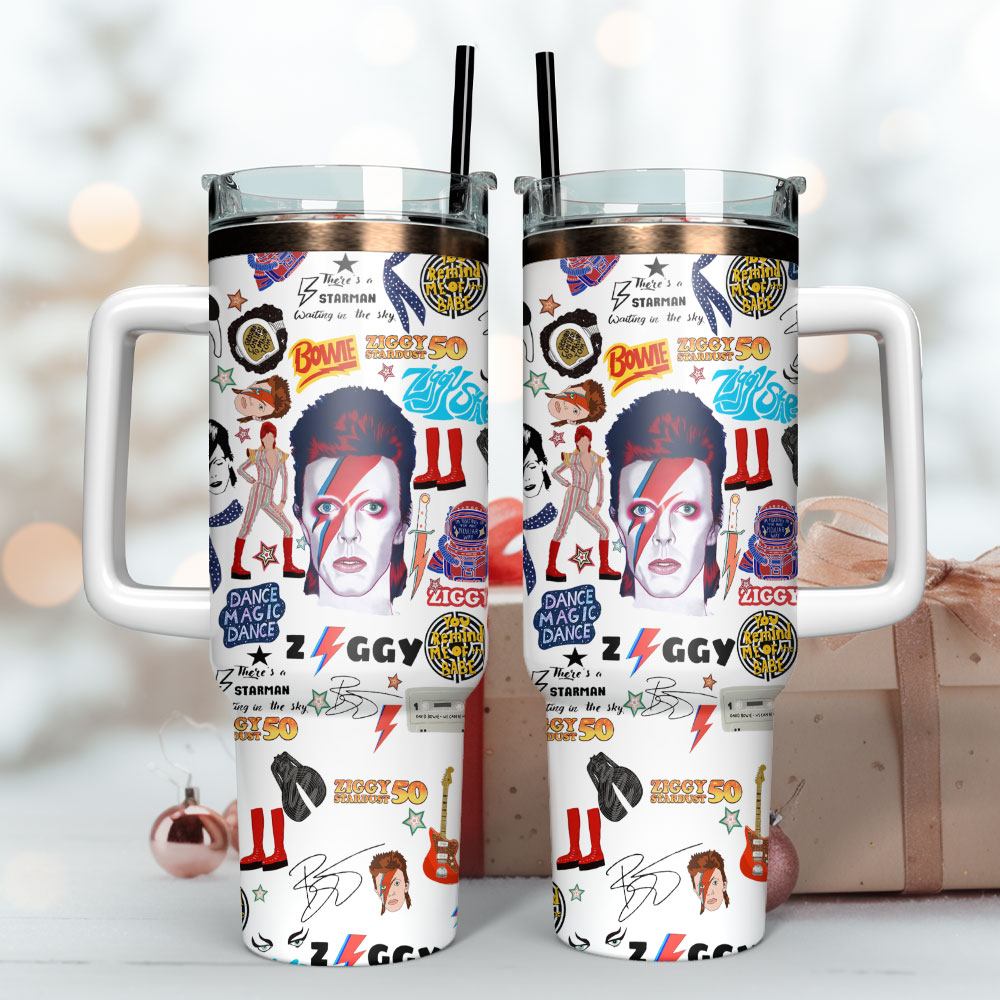 Ozzy Osbourne Music Custom Quencher 30oz or 40oz Stainless Steel Tumbler With Handle, Best gifts for Friend Family NVA