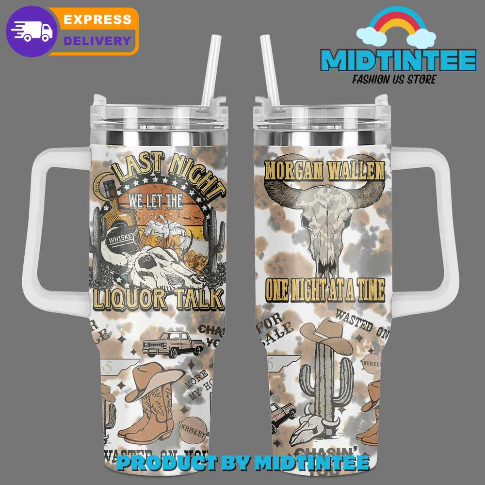 Morgan Wallen One Night At A Time Birthday Xmas Gift For Her Him 30oz or 40oz Tumbler LN