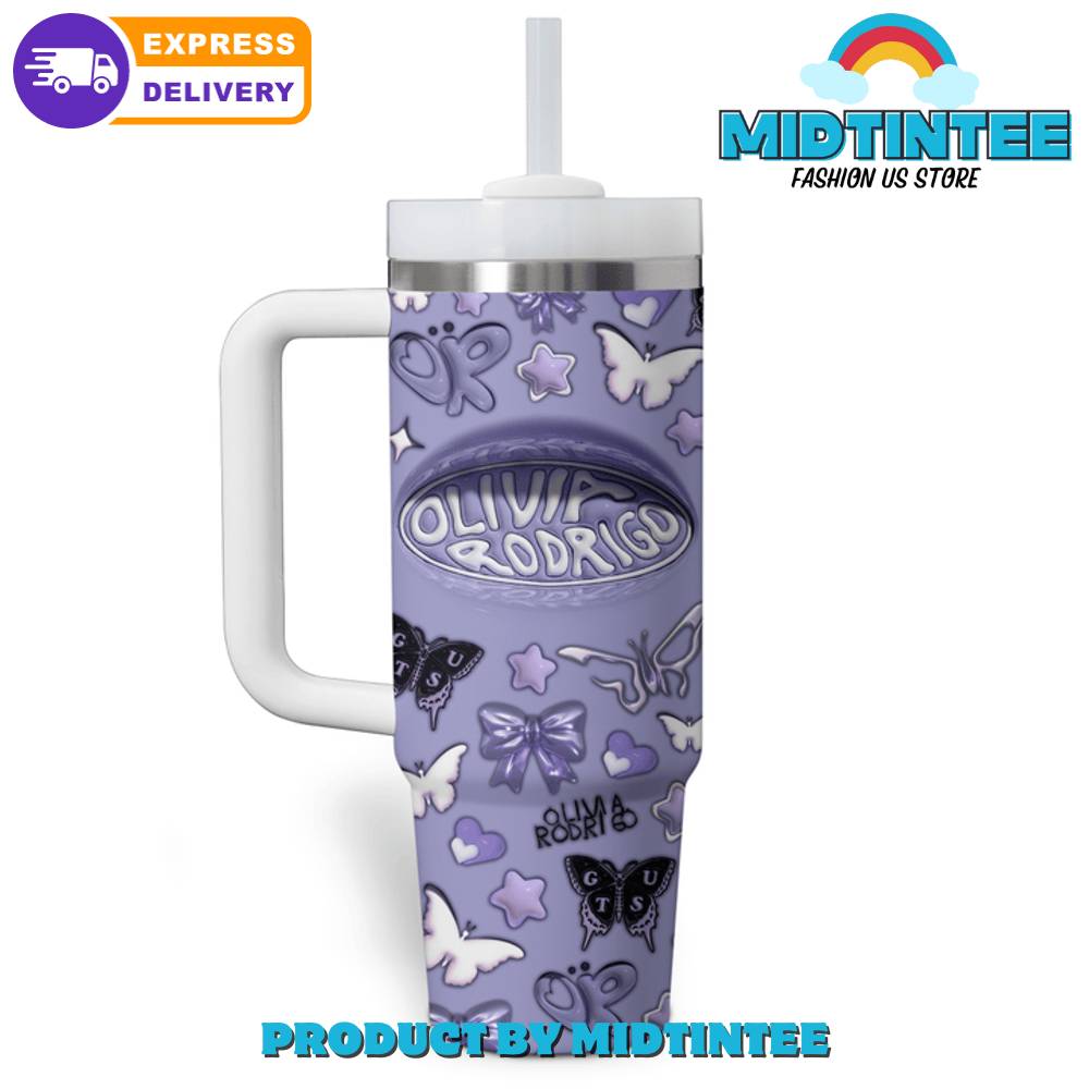 Oliviaa RodriG0 Custom Name Gift for her,him, Birthday Xmas Halloween Gift 30oz or 40oz Tumbler LN