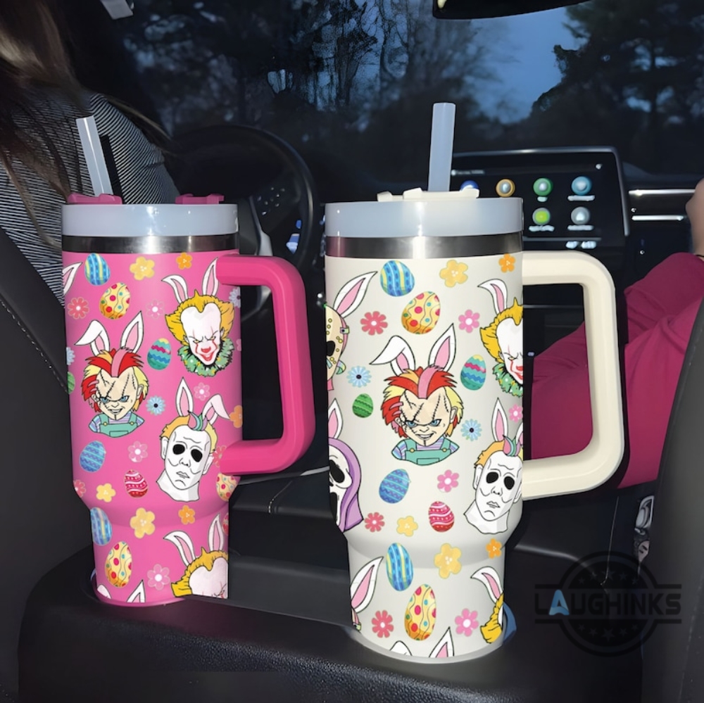 Peeps Horror Killer Halloween Movie Character Cosplay Easter Rabbits Happy Easter 30oz or 40oz Tumbler HG