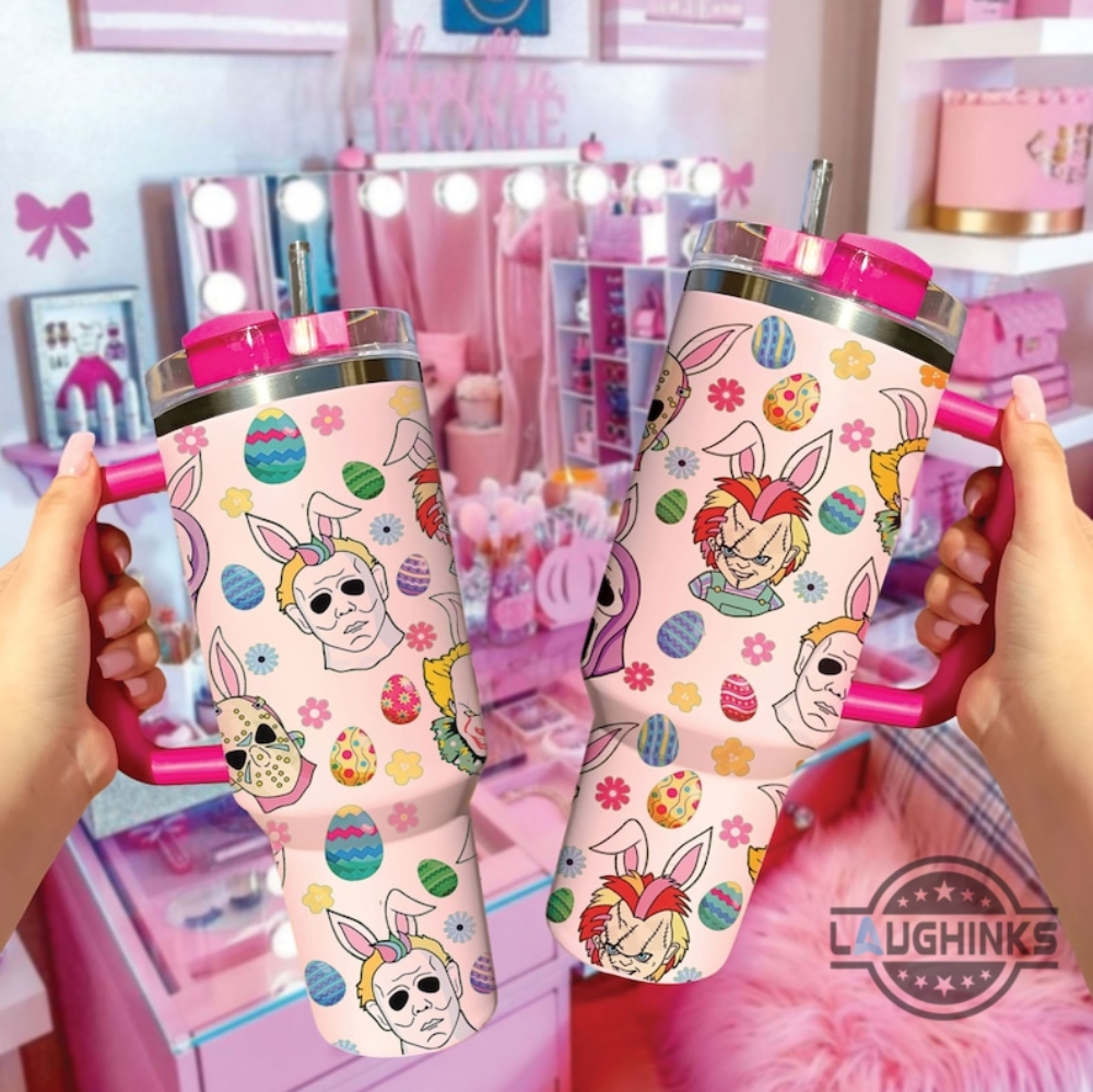 Peeps Horror Killer Halloween Movie Character Cosplay Easter Rabbits Happy Easter 30oz or 40oz Tumbler HG