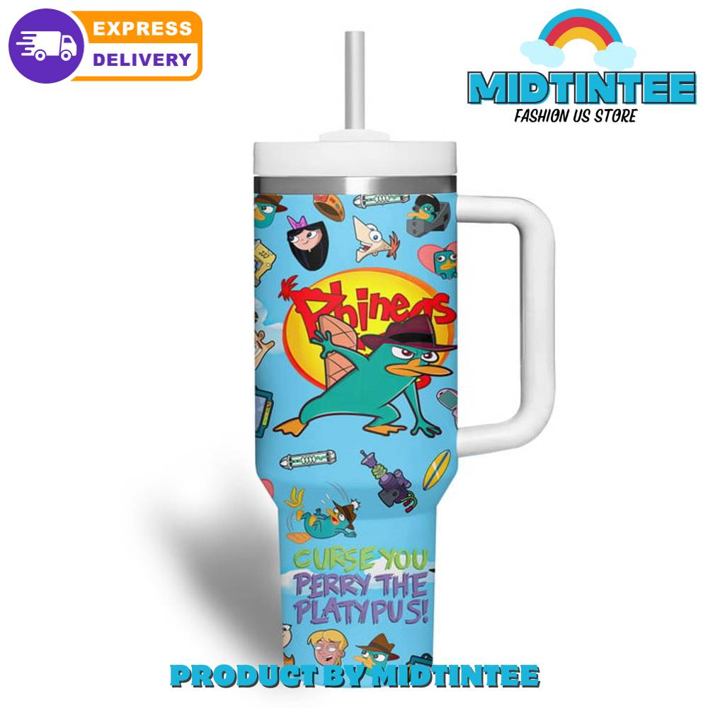 Phineas And Ferb Cartoon Gift for her,him, Birthday Xmas Halloween Gift 30oz or 40oz Tumbler LN
