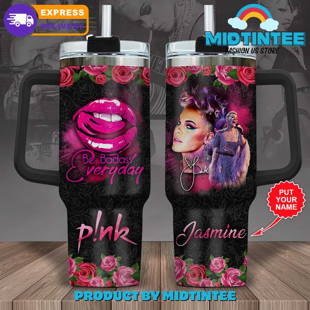 Pink Custom Name Birthday Xmas Gift For Her Him 30oz or 40oz Tumbler LN