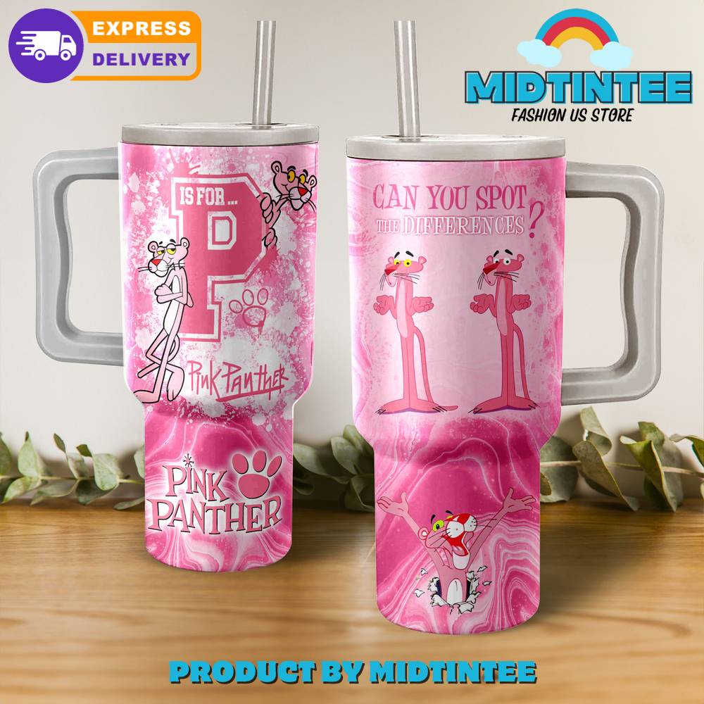 Pink Panther Valentine Gift For Her, Him 40oz Tumbler LN