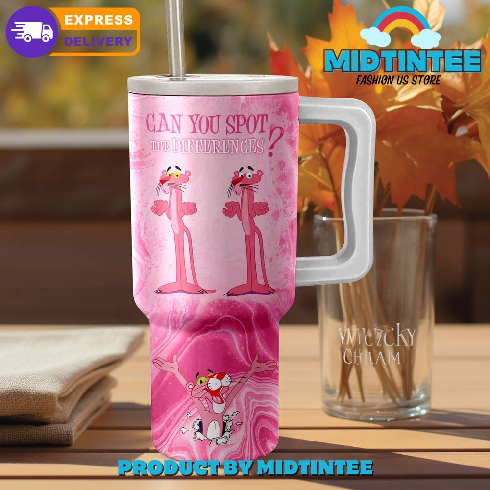 Pink Panther Valentine Gift For Her, Him 40oz Tumbler LN