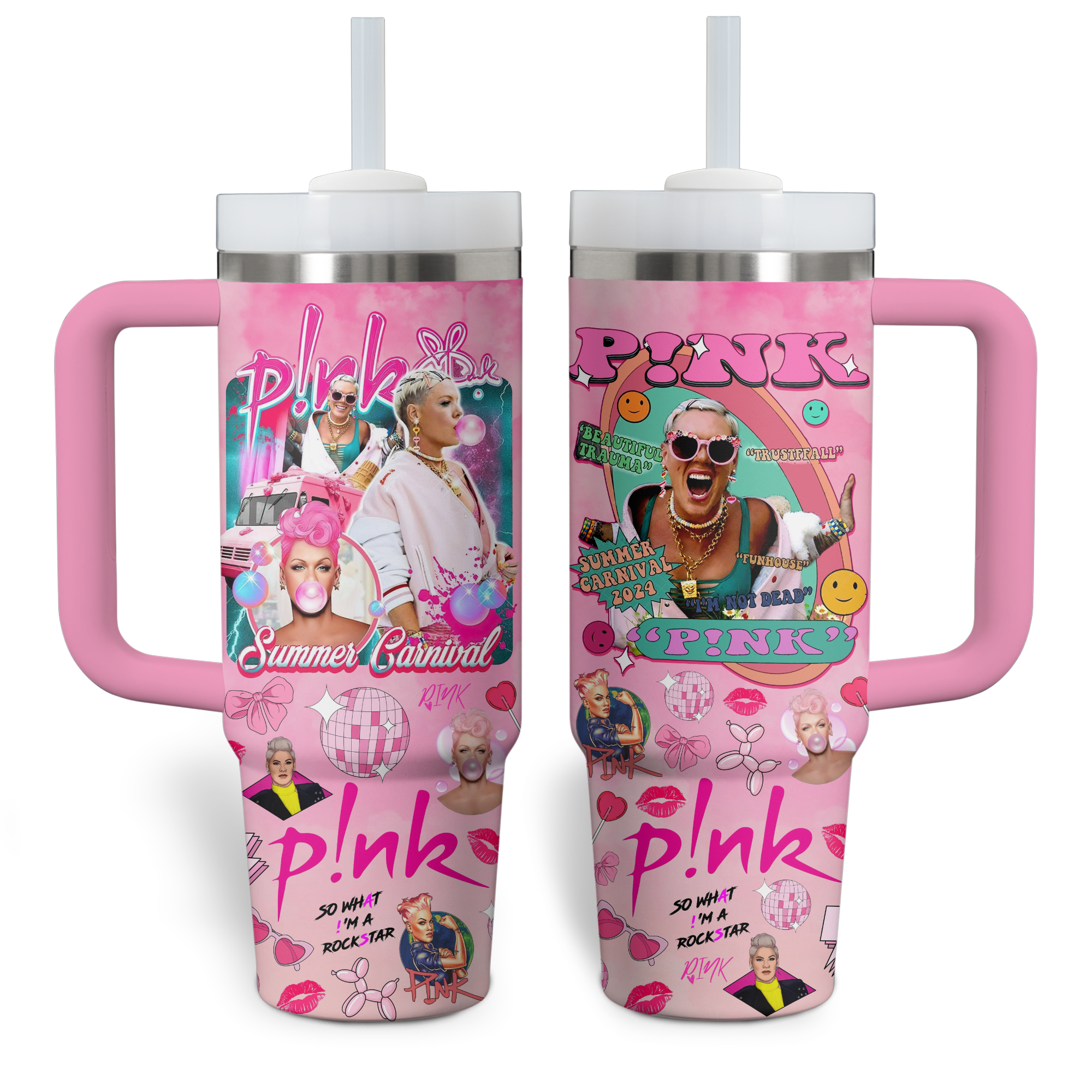 Summer Carnival 30oz or 40 Oz Tumbler HG: Gift for P!nk fans