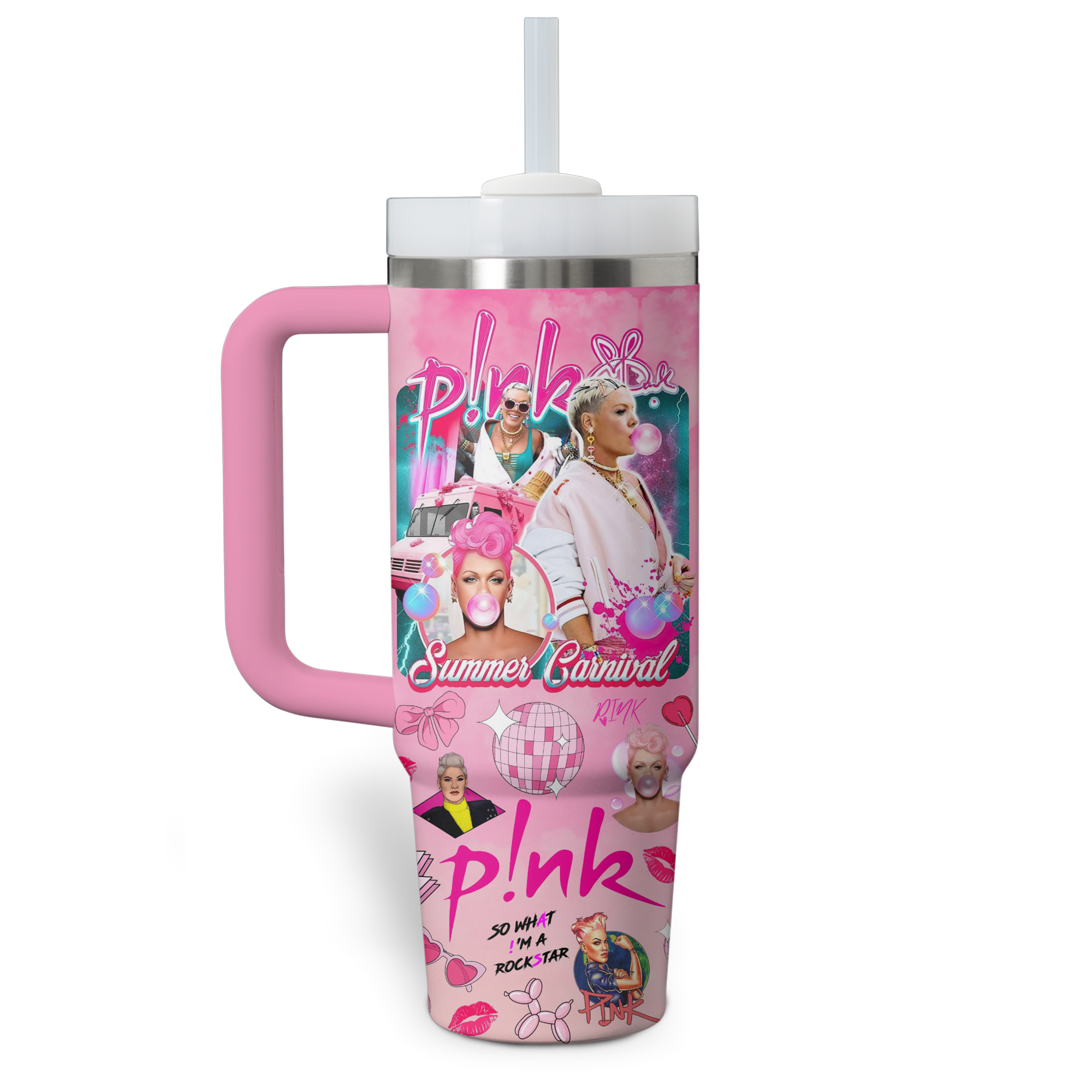 Summer Carnival 30oz or 40 Oz Tumbler HG: Gift for P!nk fans
