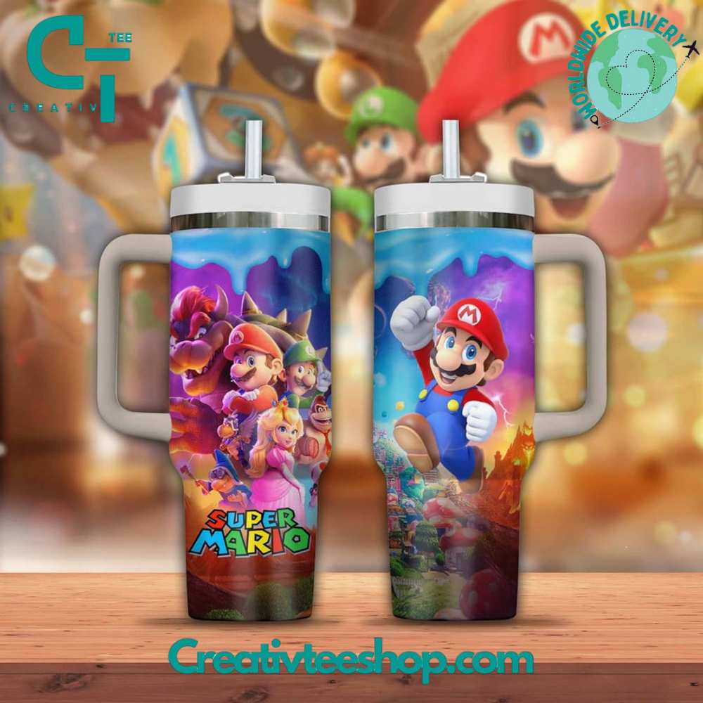 Super Mario Gift for Her, Him on Birthday Xmas 30oz or 40oz Tumbler LN