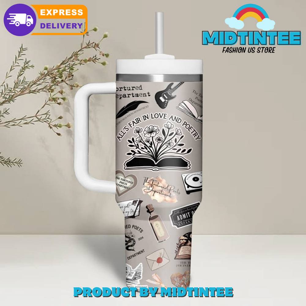 Taylor Swift All Fair In Love And Poetry Gift for her,him, Birthday Xmas Halloween Gift 30oz or 40oz Tumbler LN