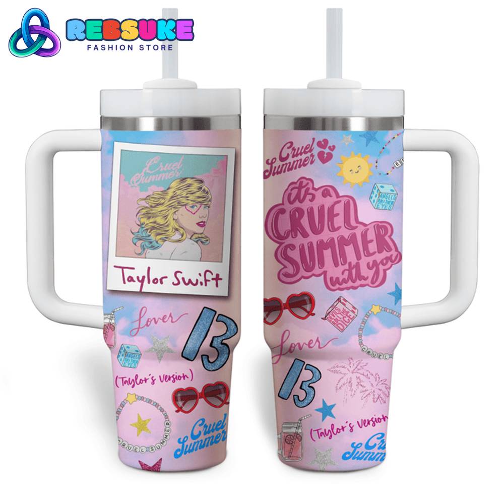 Taylor Swift Scuel Summer With You 30oz Or 40oz Stainless Steel Tumbler With Handle HG