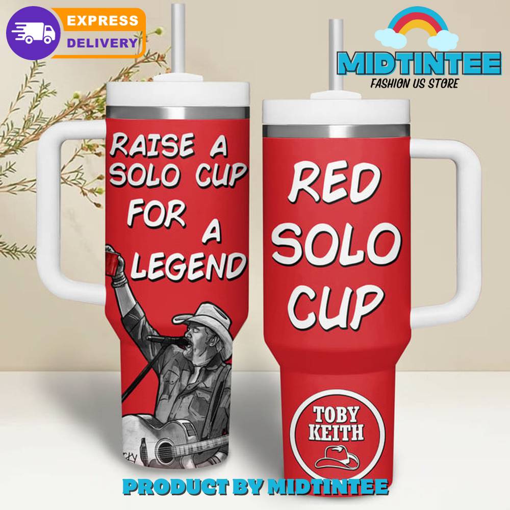 Toby Keith Red Solo Gift for her,him, Birthday Xmas Halloween Gift 30oz or 40oz Tumbler LN