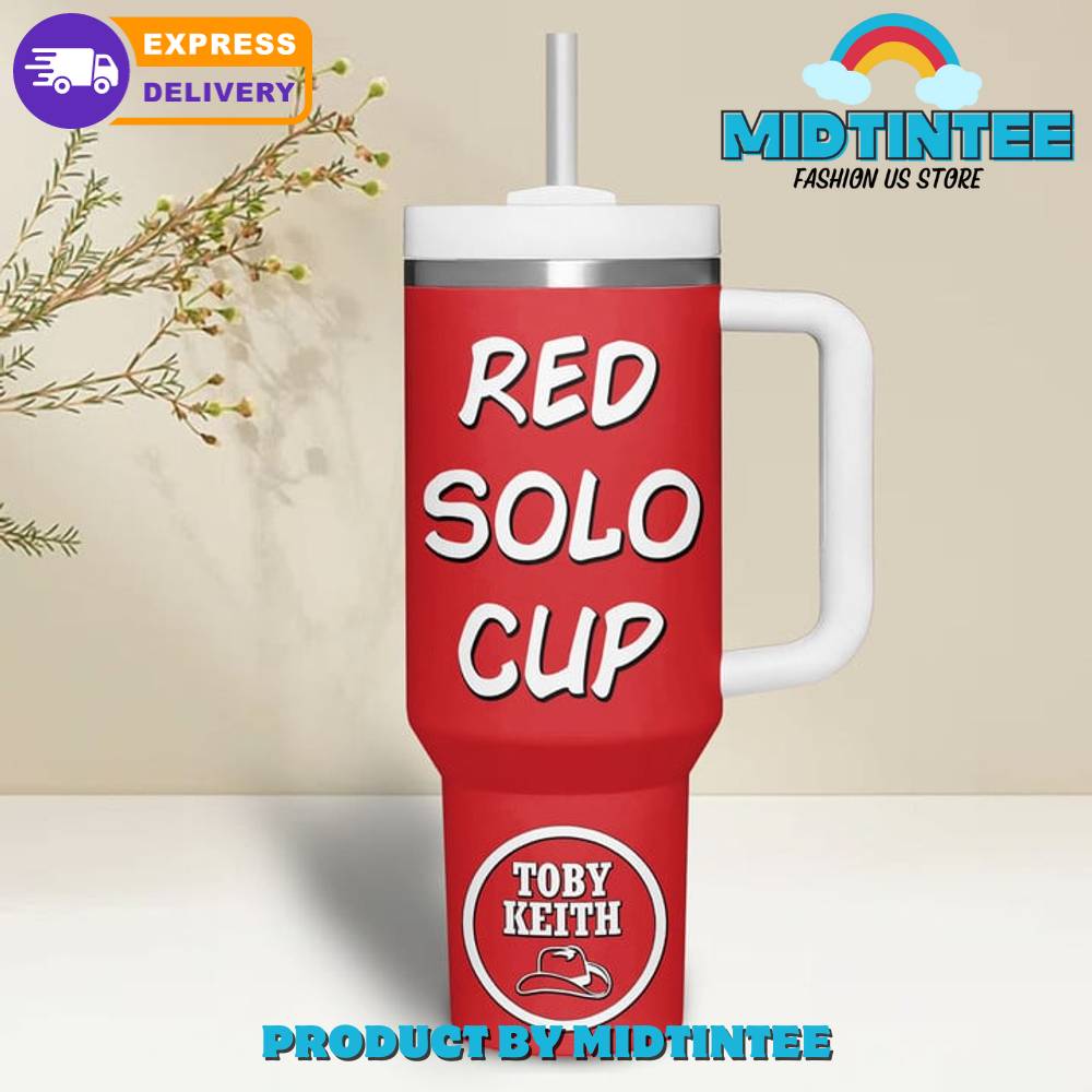 Toby Keith Red Solo Gift for her,him, Birthday Xmas Halloween Gift 30oz or 40oz Tumbler LN