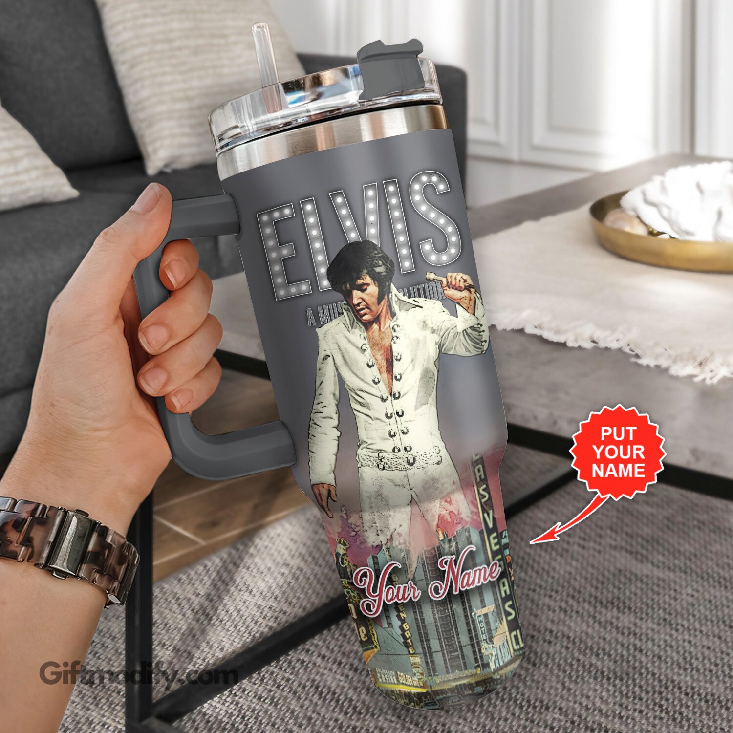Elvis Presley Music Custom Quencher 30oz or 40oz Stainless Steel HG