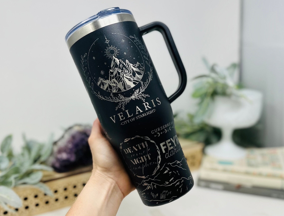 ACOTA Merch, Velari City Starlight Gift, Smut Book Engraved Custom Mug, To Stars Night Court 30 / 40 oz tumbler HG
