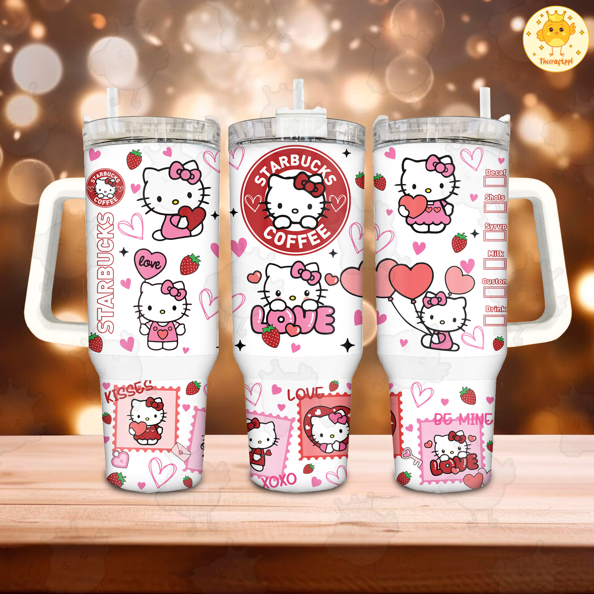 Be Mine Pink Kittybucks Valentine 30oz or 40oz Quencher Tumble, Valentine Cartoon 40oz Tumbler, Pink Cat Tumbler, Valentine Movies Fan Gift HFN