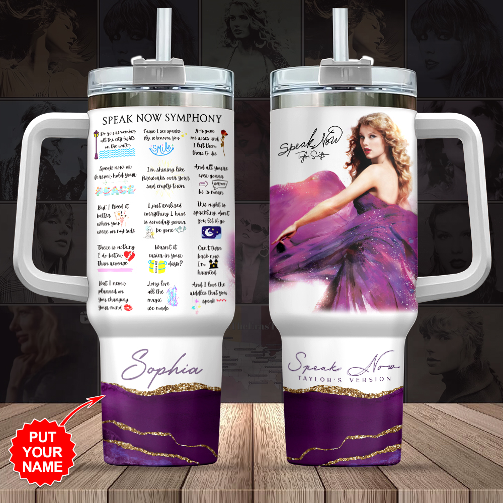 Taylor Swift Music Custom Stanley Quencher 30oz or 40oz Stainless Steel Tumbler With Handle HG