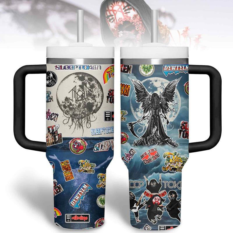 Vintage Sleep Token Band Tumbler HG 30oz/40oz Fans Tumbler HG Gift Gift Birthday