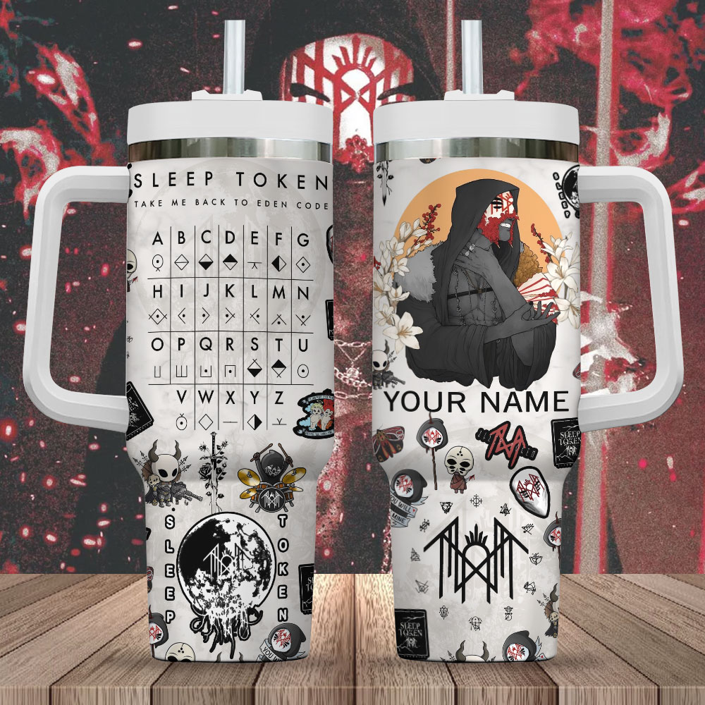 Full Rune Sleep Token Take Me Back To Eden Runes 40oz 30oz Tumbler HG