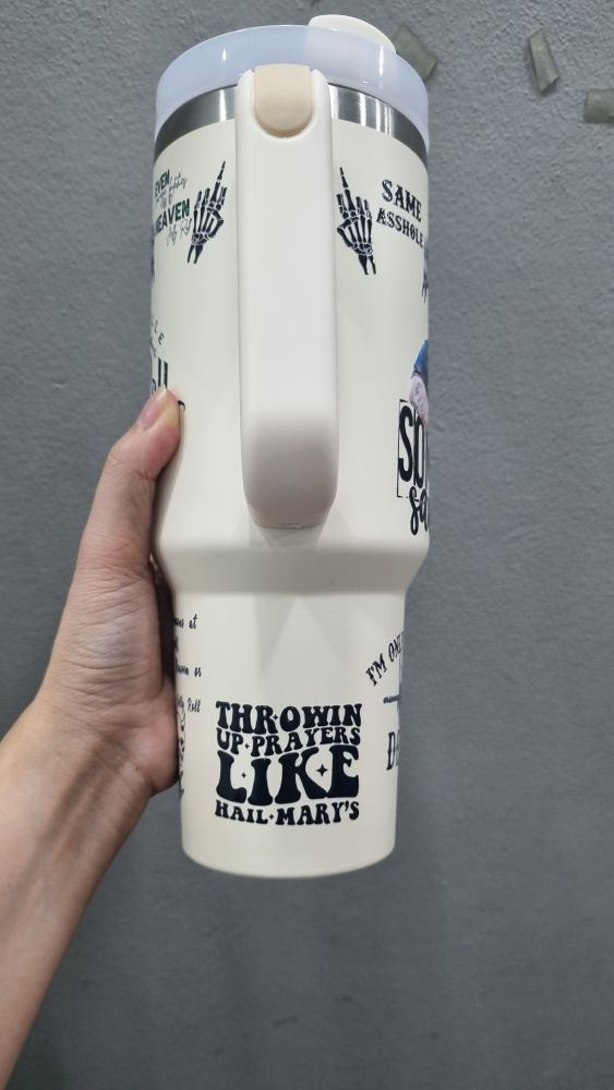 Jelly Roll The Beautifully Broken Tour 40oz 30oz or 40oz Stainless Steel Tumbler With Handle HG