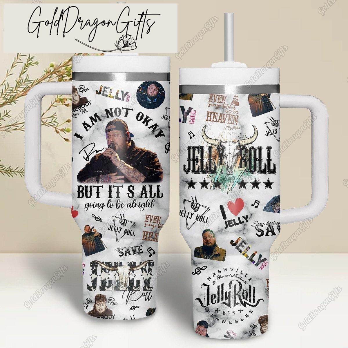 Jelly Roll 30oz or 40oz Tumbler With handle HG