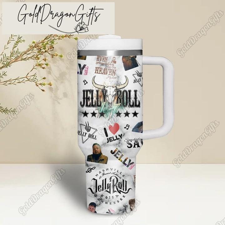 Jelly Roll 30oz or 40oz Tumbler With handle HG
