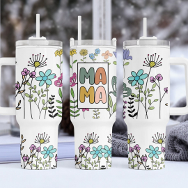 il_1140xN.4903915863_x5tj.jpg Mama Wildflower 30oz or 40oz Quencher Tumbler Gift For Her Him Birthday Gift LN Wildflower Tumbler For 40 Oz Gift For Mothers Day Tumbler s